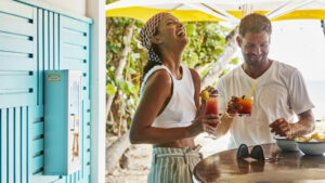 Couple Having Drinks