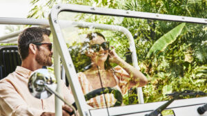 Couple in moke