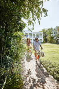resort bike couple port