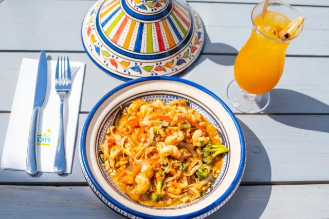 Beach days just got tastier !  Served steps from the sea, try out Chef Sweets signature pad thai at Leon's at Meads Bay.

#LeonsatMeadsBay #Malliouhana #Anguilla