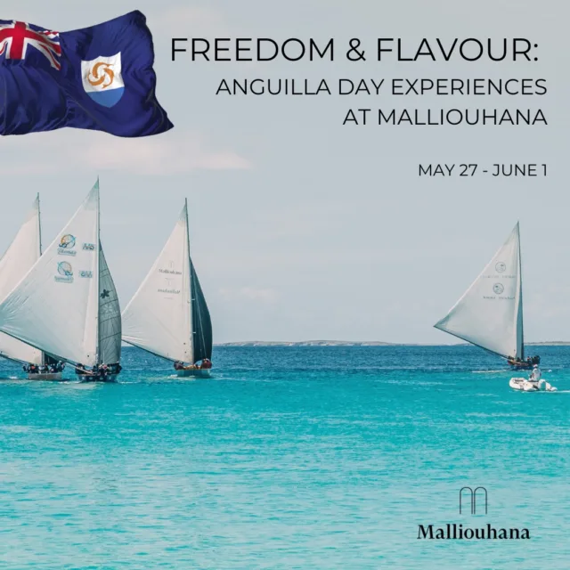 Celebrate Anguilla Day at Malliouhana with a spirited lineup of island-inspired experiences. Kick off the festivities with a special Taco Tuesday featuring locally inspired flavors. Also, enjoy grilled favorites and local-style sides at the Meads Bay BBQ. 

Savor an Anguilla Day Lunch at Leon’s before heading to Bar Soleil in the evening for the Boat Race Watch Party as the iconic Around-the-Island Boat Race sails past the resort. 

Indulge in the ‘Anguillian Journey’ spa treatment at Malliouhana Spa, available through the end of May.

Wrap up the celebrations with the Anguilla Day Sunday Funday, a lively finale of food, music, and beachfront fun for the whole family.

For more information, call 1.264.497.6111 or email concierge@malliouhana.com.